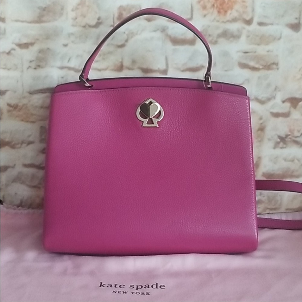 ♠️🍇NWT Kate Spade Romy Small Satchel in Berry Blitz with Wallet🍇♠️